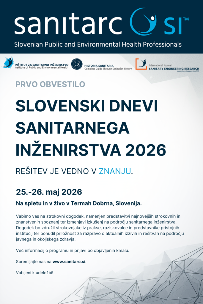 Prvo obvestilo_Slovenski dnevi sanitarnega inženirstva 2026